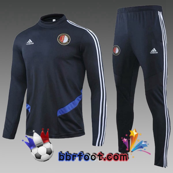 Survetement Foot Feyenoord Enfants Cyan Fonce 19/20
