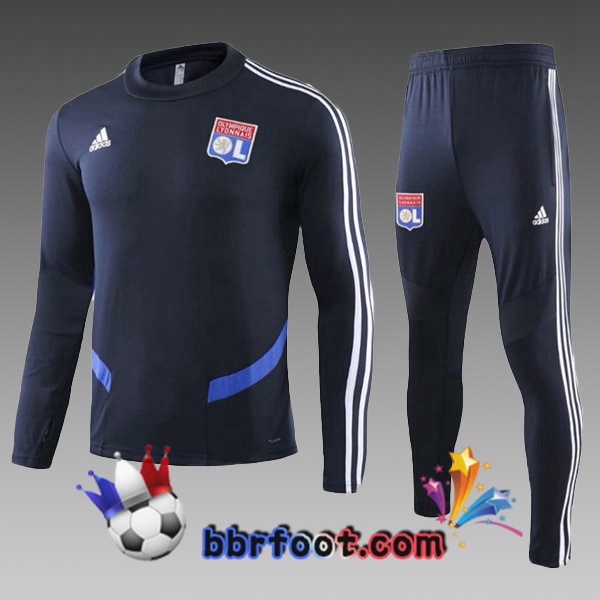 Survetement Foot Capuche Lyon OL Enfants Cyan 19/20