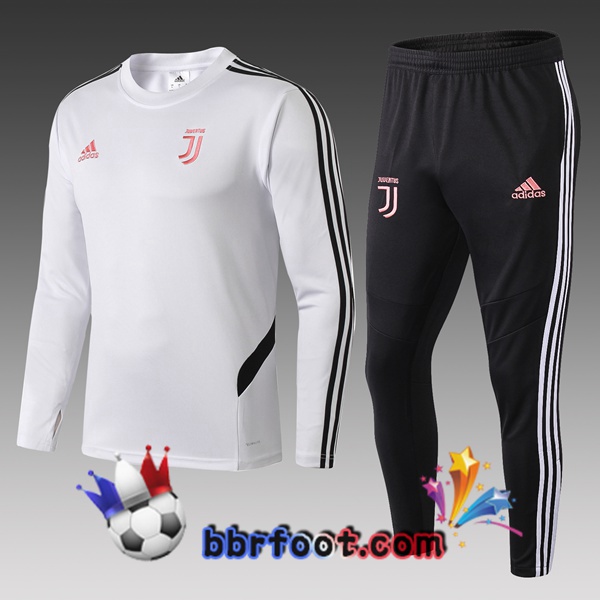 Survetement Foot Juventus Enfants Blanc 19/20