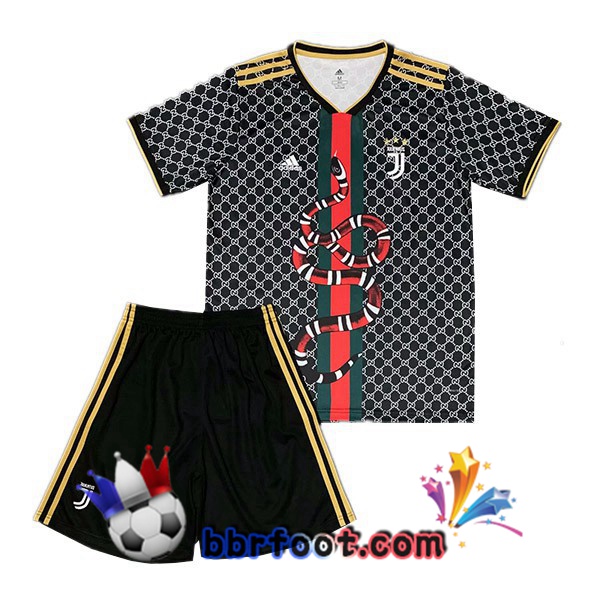 Ensemble Maillot Foot Juventus Python Noir blanc 19/20