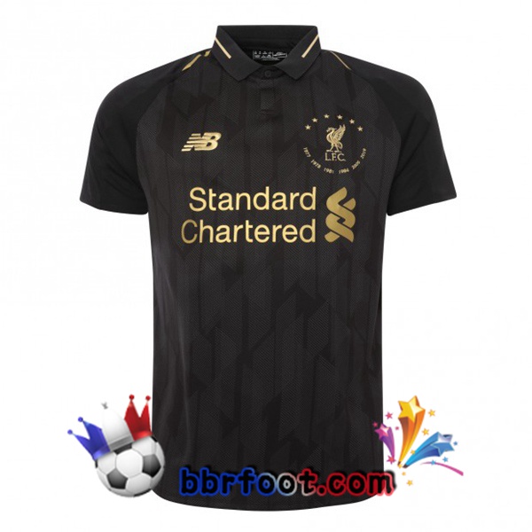 Maillot Foot FC Liverpool Edition Commemorative de 6 Championnats - Noir Maillot Foot FC Liverpool Edition Commemorative de 6 Championnats - Noir