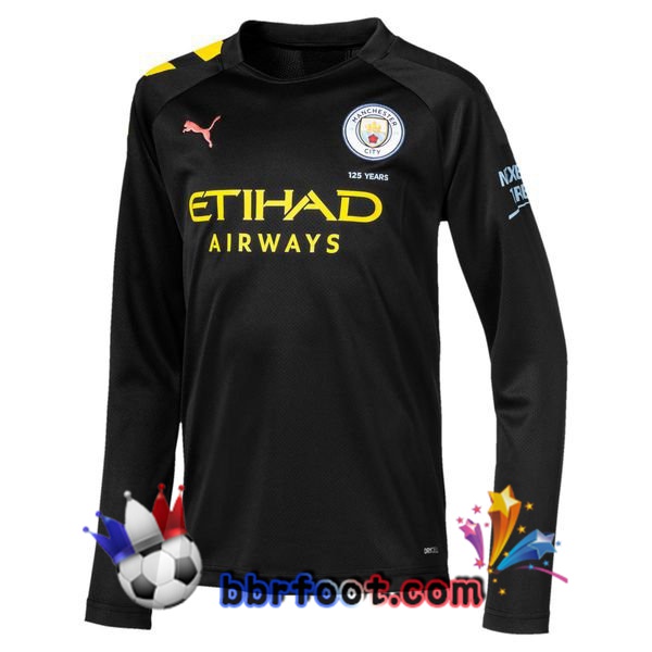 Maillot Foot Manchester City Exterieur Manche longue 19/20