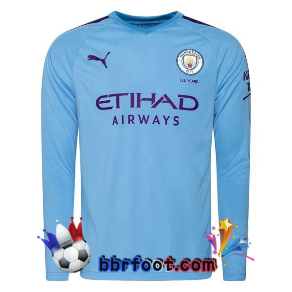 Maillot Foot Manchester City Domicile Manche longue 19/20