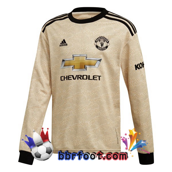Maillot Foot Manchester United Exterieur Manche longue 19/20