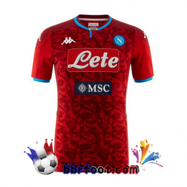 Maillot Foot SSC Naples Gardien de but Rouge 19/20