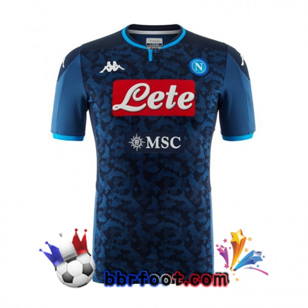 Maillot Foot SSC Naples Gardien de but Bleu 19/20