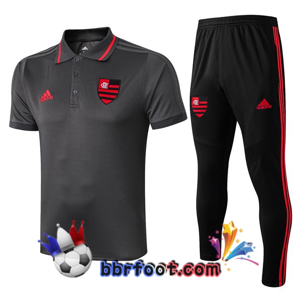 Polo Foot Flamengo + Pantalon Gris 19/20