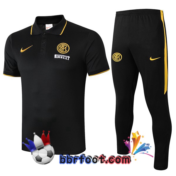 Polo Foot Inter Milan + Pantalon Noir 19/20