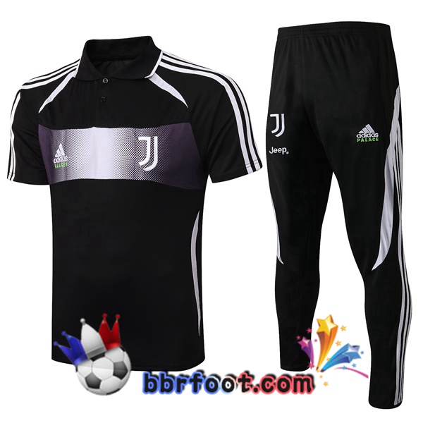 Polo Foot Juventus Adidas X Palace Edition + Pantalon Noir 19/20