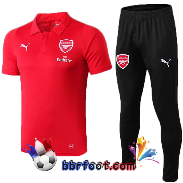 Polo Foot Arsenal + Pantalon Rouge 19/20