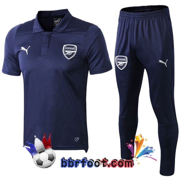 Polo Foot Arsenal + Pantalon Bleu Fonce 19/20