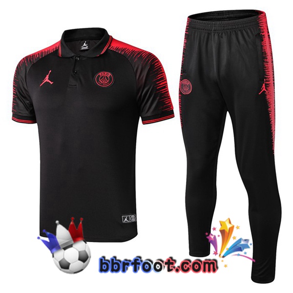 Polo Foot Paris PSG Jordan + Pantalon Noir 19/20