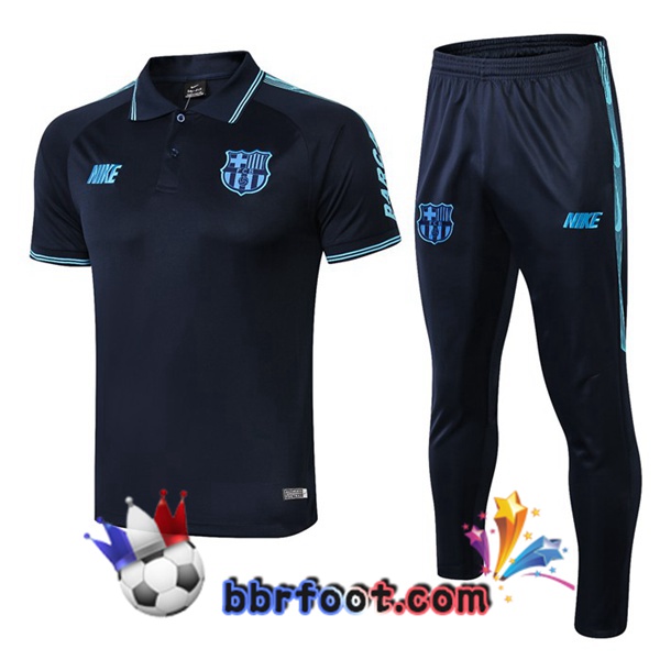 Polo Foot FC Barcelone NIKE + Pantalon Bleu Fonce 19/20