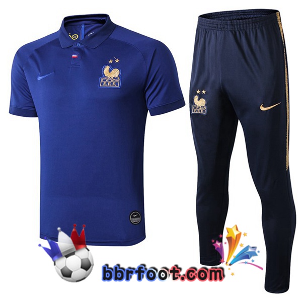 Polo Foot France + Pantalon Bleu 19/20