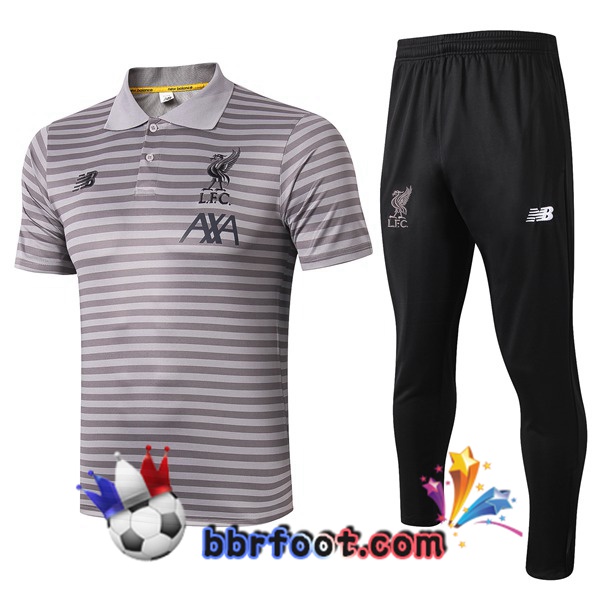 Polo Foot FC Liverpool + Pantalon Gris Stripe 19/20