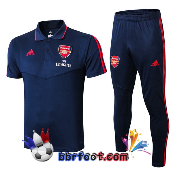 Polo Foot Arsenal + Pantalon Bleu Fonce 19/20