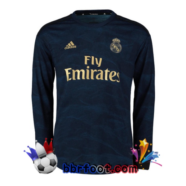 Maillot Foot Real Madrid Exterieur Manche longue 19/20 Maillot Foot Real Madrid Exterieur Manche longue 19/20