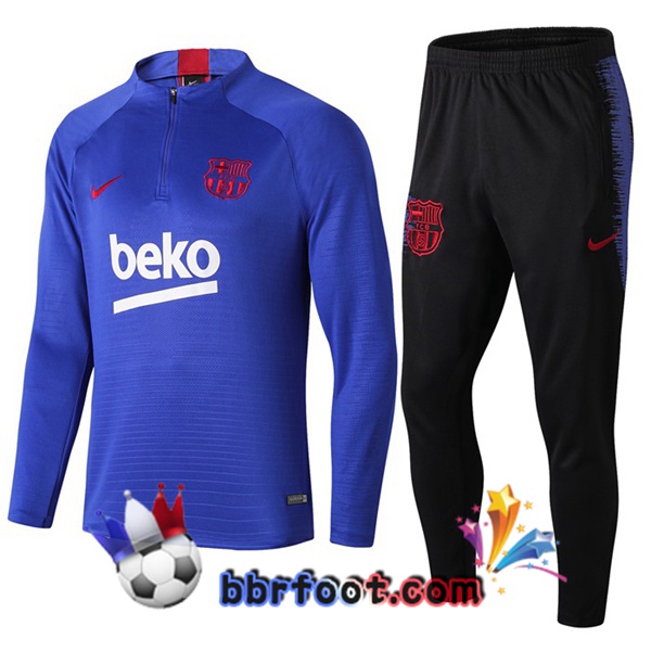 Survetement Foot FC Barcelone Beko Bleu 19/20