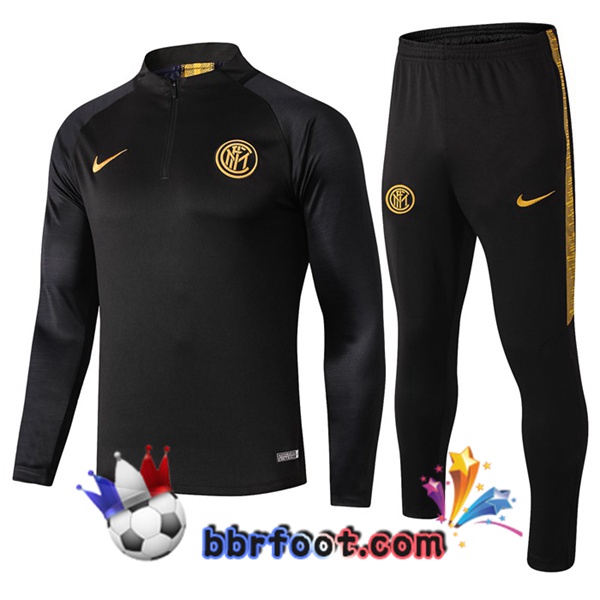 Survetement Foot Inter Milan Noir 19/20
