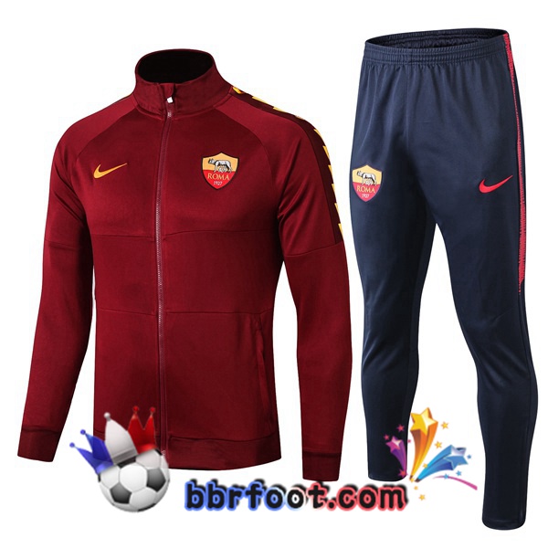 Veste Survetement Foot AS Roma Brown 19/20