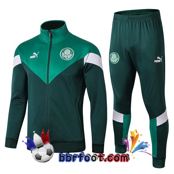 Veste Survetement Foot Palmeiras Vert 19/20