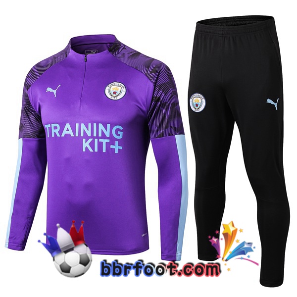 Survetement Foot Manchester City Pourpre 19/20