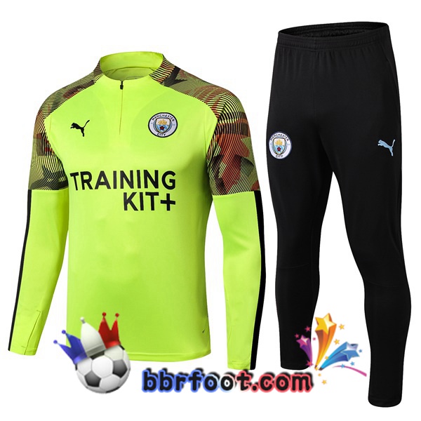 Survetement Foot Manchester City Vert 19/20