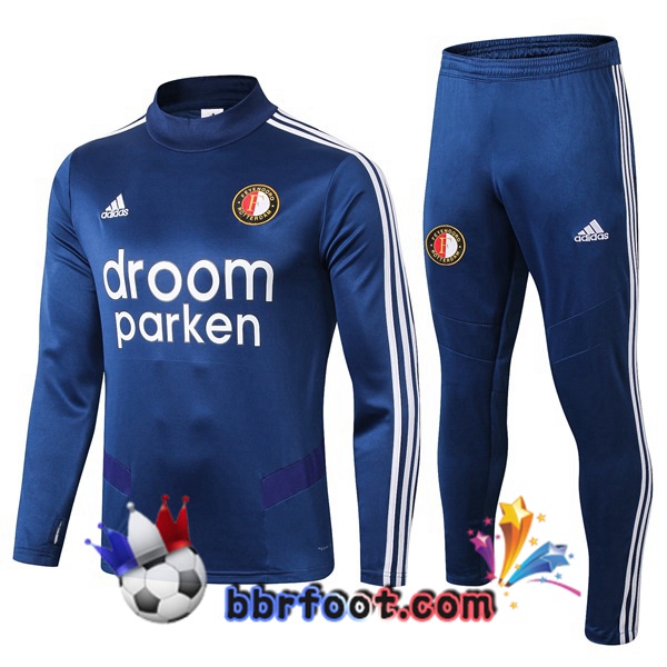 Survetement Foot Feyenoord Rotterdam Bleu 19/20
