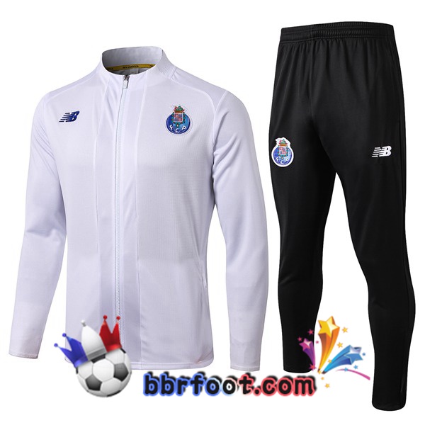 Veste Survetement Foot FC Porto Blanc 19/20