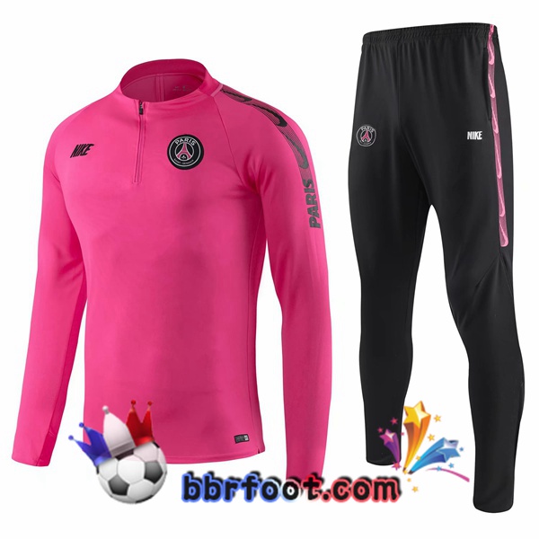 Survetement Foot PSG Rose 19/20