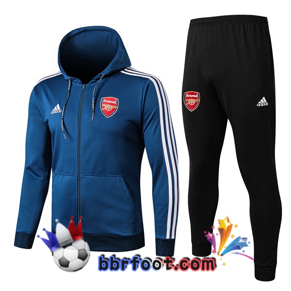 Capuche Survetement Foot Arsenal Bleu 19/20 Capuche Survetement Foot Arsenal Bleu 19/20