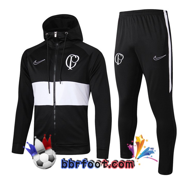 Capuche Survetement Foot Corinthians Noir 19/20