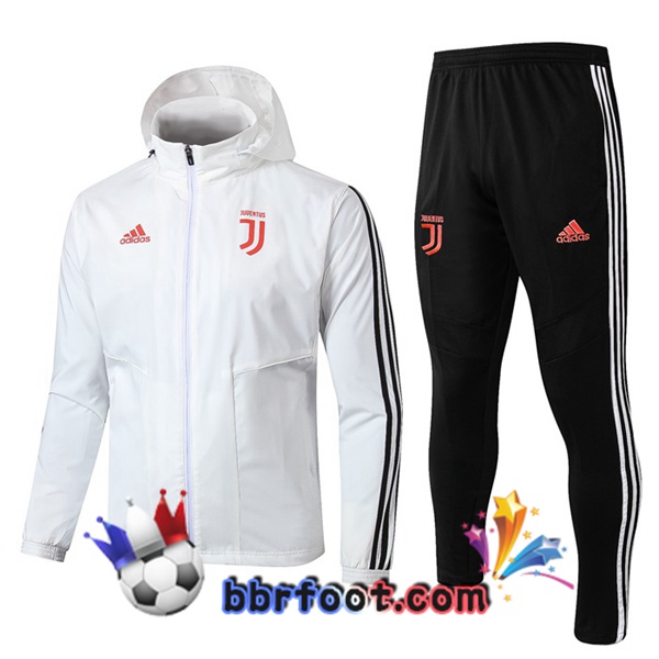 Coupe Vent Survetement Foot Real Madrid Blanc 19/20