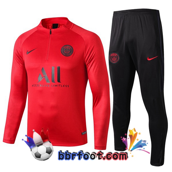 Survetement Foot PSG ALL Rouge 19/20