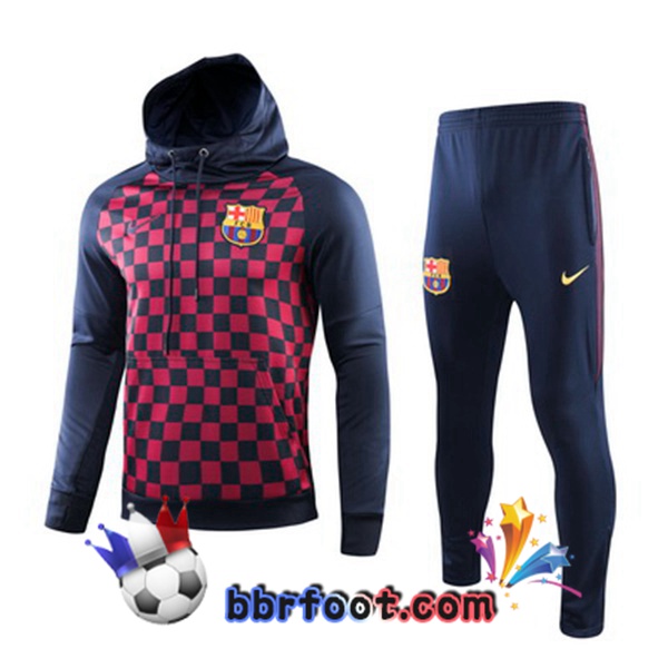 Capuche Survetement Foot FC Barcelone Bleu Royal 19/20