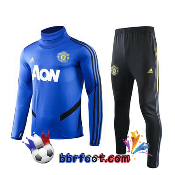 Survetement Foot MManchester United Bleu 19/20