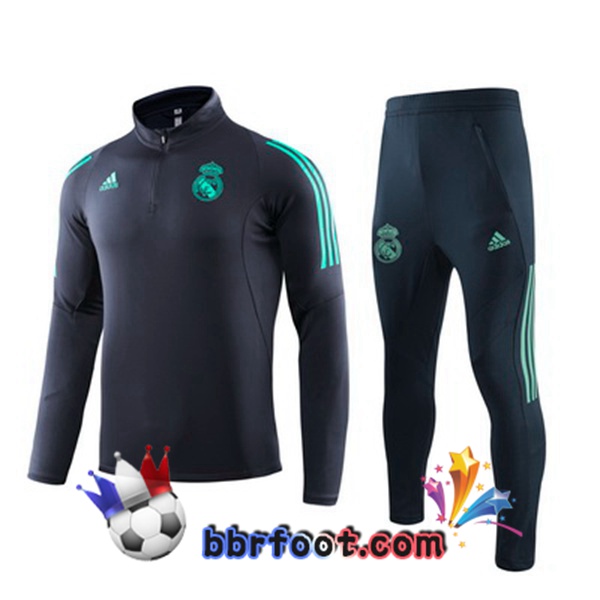 Survetement Foot Real Madrid Cyan 19/20