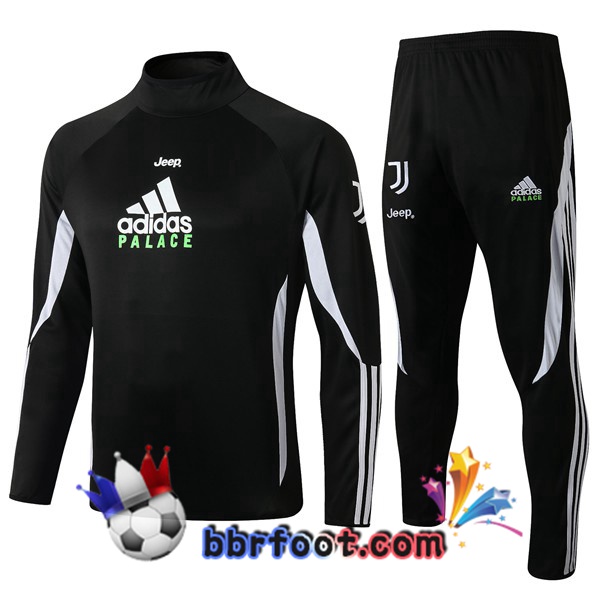 Survetement Foot Juventus Noir Col Haut 19/20