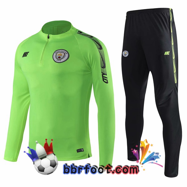 Survetement Foot Manchester City Vert 19/20 Survetement Foot Manchester City Vert 19/20