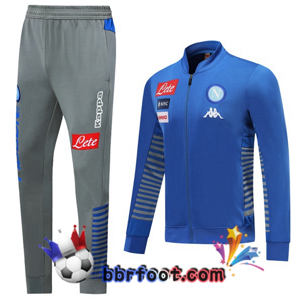 Veste Survetement Foot SSC Naples Bleu 19/20