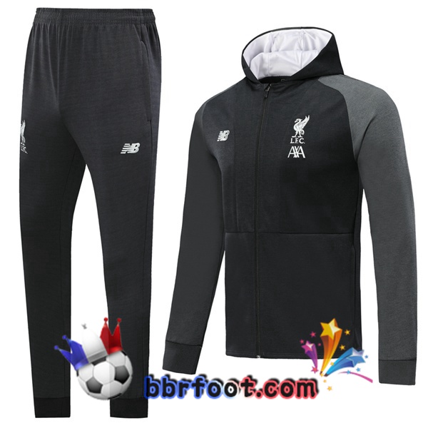 Capuche Survetement Foot Foot FC Liverpool Noir 19/20