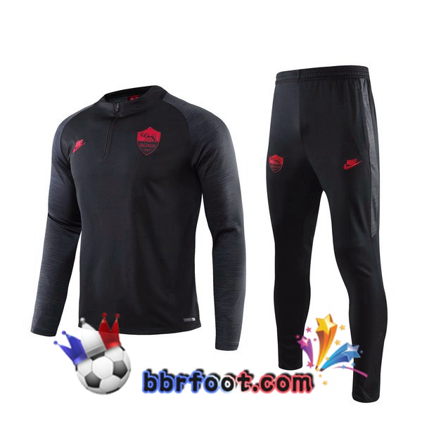 Survetement Foot AS Roma Noir 19/20
