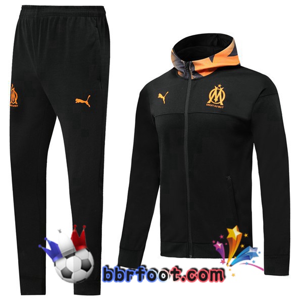 Capuche Survetement Foot Marseille OM Noir 19/20
