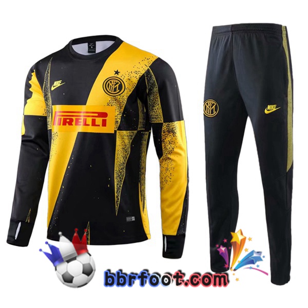 Survetement Foot Inter Milan Orange Noir 19/20