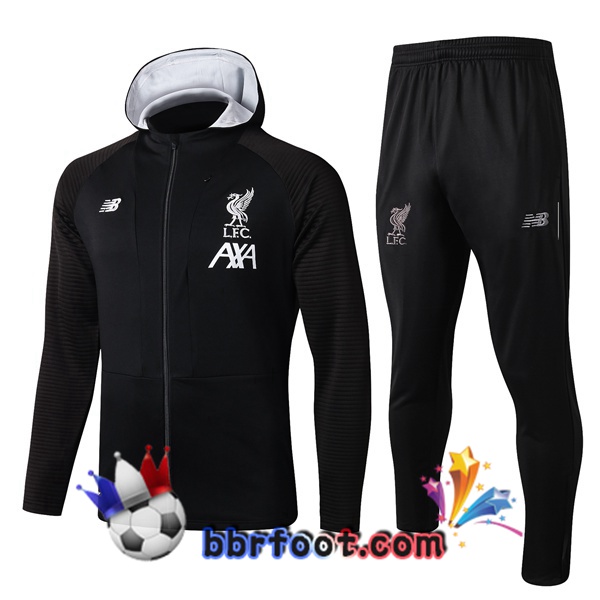 Capuche Survetement Foot FC Liverpool Noir 19/20
