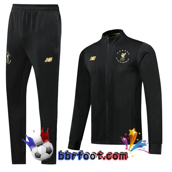 Veste Survetement Foot FC Liverpool Noir Édition Commémorative 19/20