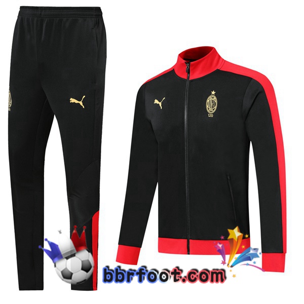Veste Survetement Foot AC Milan Edition 120e Anniversaire Noir 19/20