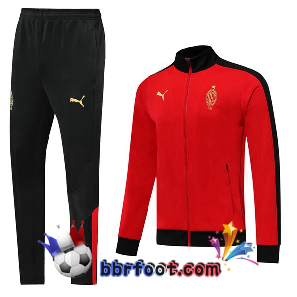 Veste Survetement Foot AC Milan Edition 120e Anniversaire Rouge 19/20