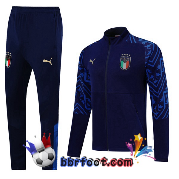 Veste Survetement Foot Italie Bleu Saphir -2 19/20 Veste Survetement Foot Italie Bleu Saphir -2 19/20