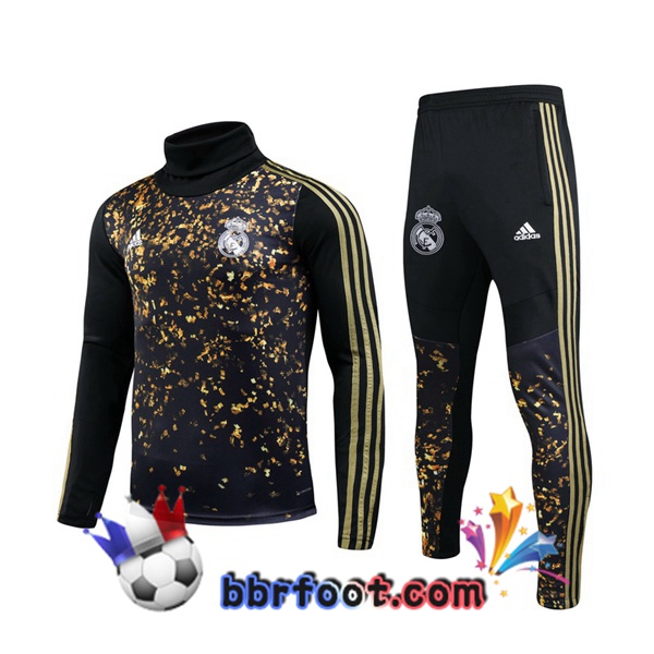 Survetement Foot Real Madrid Adidas × EA Sports™ FIFA 20 Noir Col Haut 19/20